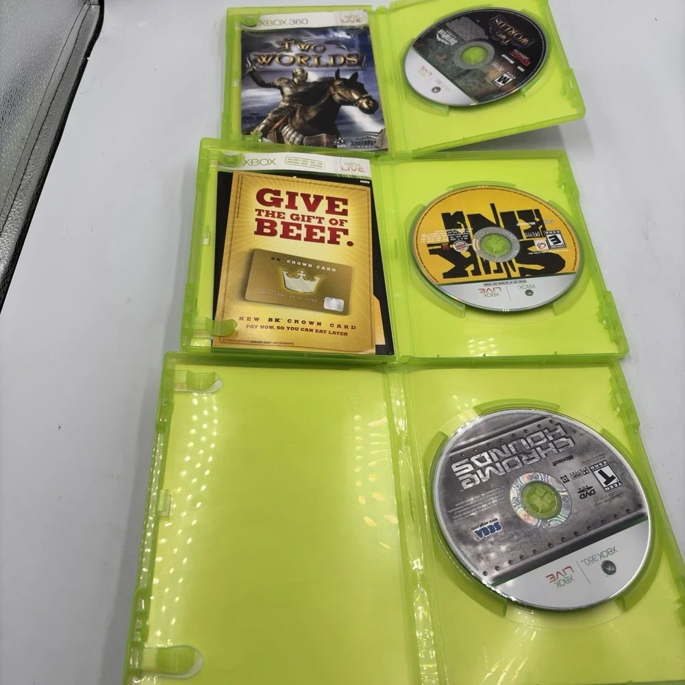 3 Xbox 360 Games Sneak King Two Worlds Chrome Hounds